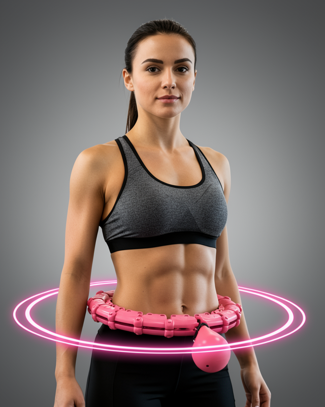 Masajlı Hula Hoop Ayarlanabilir Fitness Çemberi 680 gram