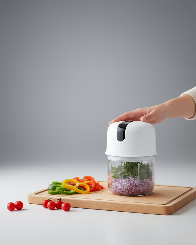 Mini Mutfak Robotu 250 ml Sarımsak ve Sebze Doğrayıcı