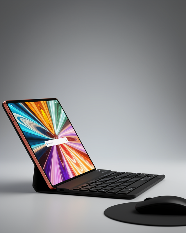 Tablet PC Android Klavye Kılıf Ekran Koruyucu Hediye Seti