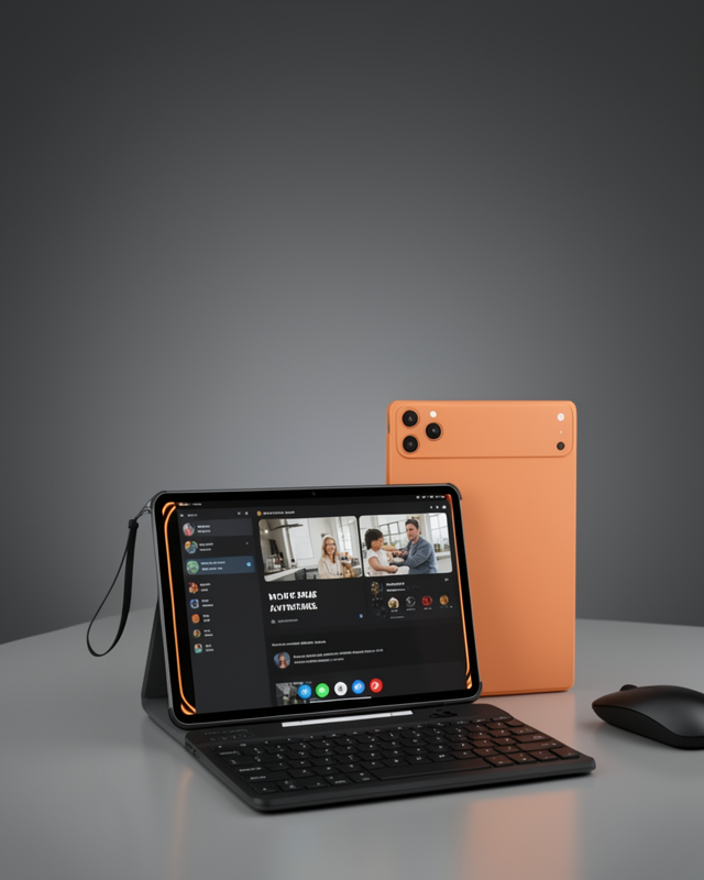Tablet PC Klavyeli Set Android Geniş Ekran WiFi Yüksek Depolama