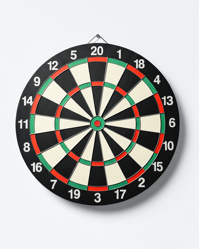 15 İnç Dart Tahtası Seti 4 Metal Dart Oku Dayanıklı Yapı