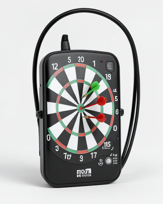 Şık Tasarımlı 15 İnç Dart Tahtası 4 Metal Uçlu Ok Seti