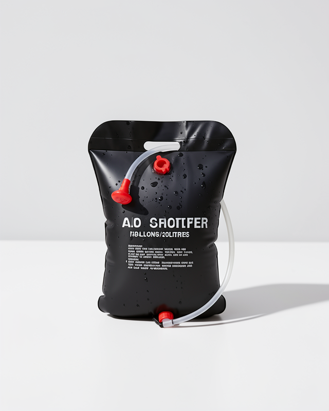 Güneş Enerjili 20 Litre Kamp Duşu PVC Taşınabilir Duş Torbası