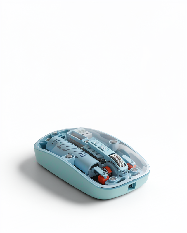 Kablosuz Mouse Mavi Bluetooth 5.2 ve USB Çift Mod Bağlantılı