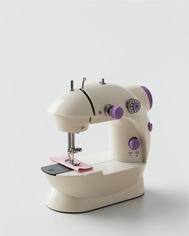 Ev Tipi Dikiş Makinesi Mini Ayarlanabilir Hız Işıklı