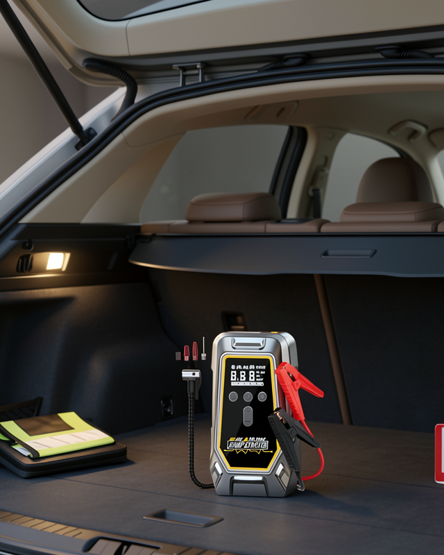 Araçlar İçin Akü Takviye ve Dijital Hava Kompresörü 16000 mAh 150 PSI