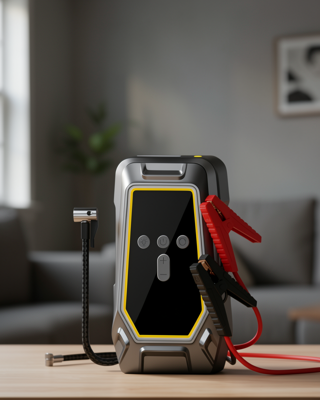 Çok Fonksiyonlu Akü Takviye Lastik Şişirme Powerbank 16000 mAh