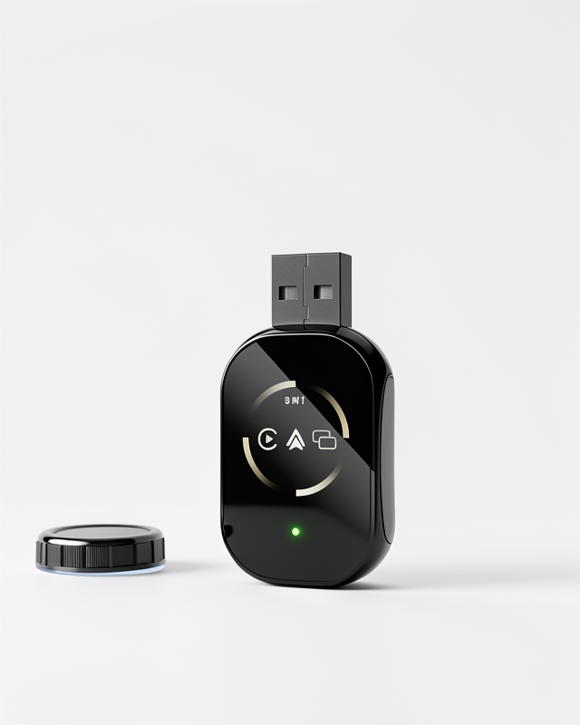 Araç İçi Kablosuz CarPlay Android Auto Adaptörü Bluetooth