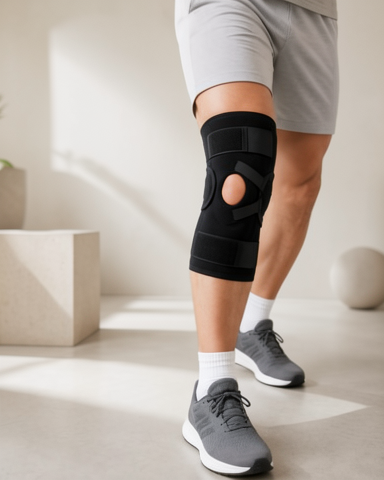 Ayarlanabilir Cırtlı Açık Patella Diz Destekliği Ligament Destekli Dizlik