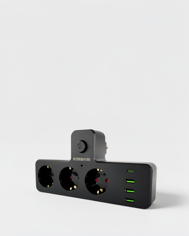 Hızlı Şarj Destekli 3 USB 1 Type-C Anahtarlı Çoklu Priz
