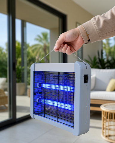 Asılabilir 12W Elektrikli Sinek Öldürücü Lamba, Çift UV Işıklı