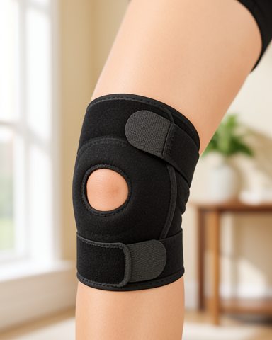 Ayarlanabilir Bantlı Destekli Kısa Dizlik Patella Koruyucu