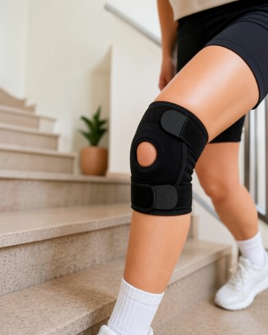 Ayarlanabilir Cırtlı Kısa Patella Dizlik Spor ve Günlük Kullanım için Destek