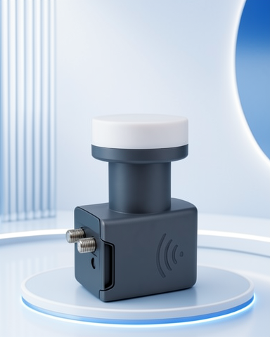 Çift Çıkışlı Ku Band Twin LNB 0.1 dB 4K Ultra HD Destekli Uydu Anten LNB