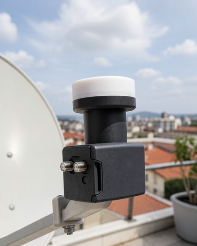 Çift Çıkışlı Twin LNB 4K Ultra HD Ku Band 0.1 dB Uydu Anten