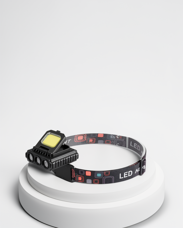 Ayarlanabilir 800 Lumen LED Kafa Lambası, COB ve XPE LED, Type C Şarjlı