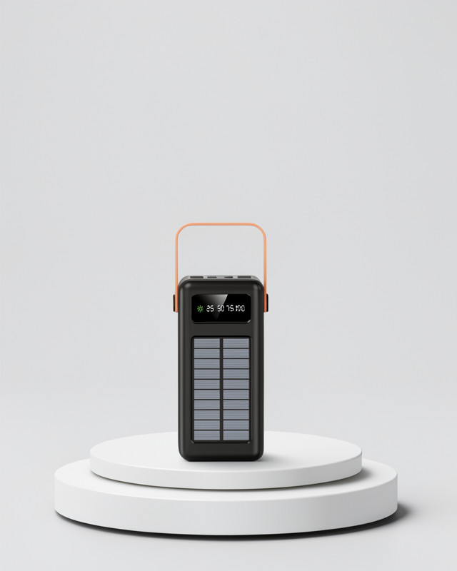 Göstergeli Solar Şarj Cihazı 80000 mAh Yüksek Kapasiteli Powerbank