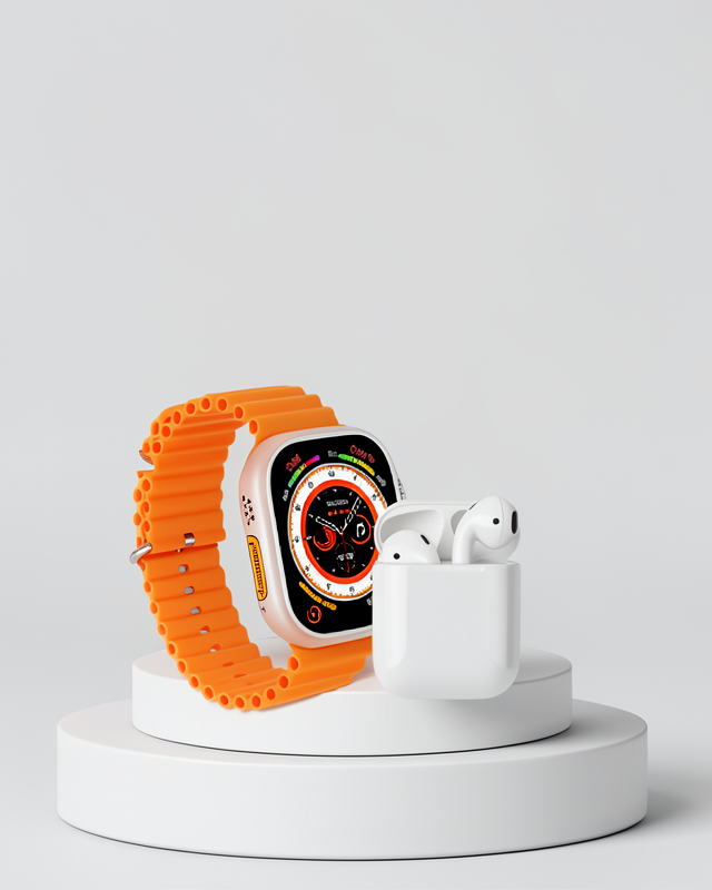 Watch 9 Max 45 mm Geniş Ekran Akıllı Saat ve Kulaklık Seti
