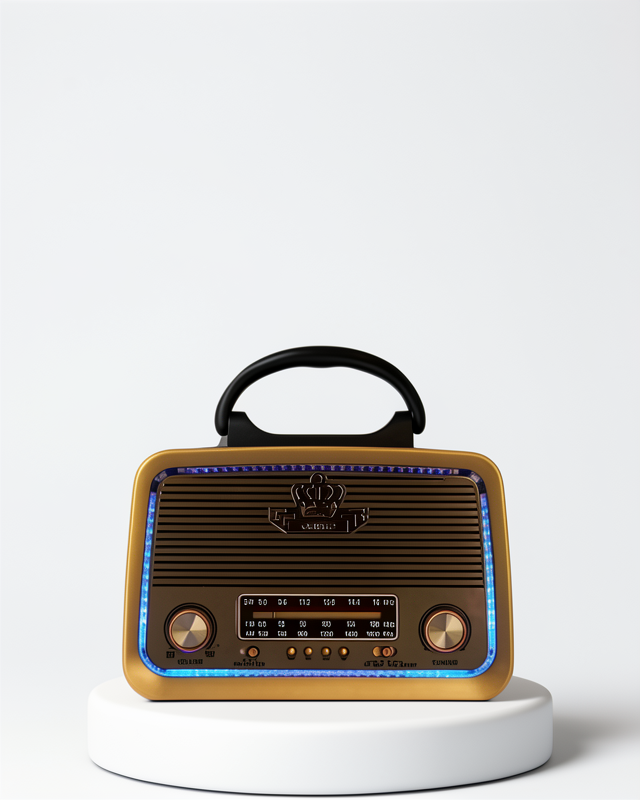 Bluetooth USB SD Kart Destekli Ahşap Nostaljik Radyo