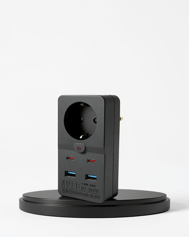 Winnboss 10A 2500W USB Type C Destekli Akım Koruma Prizi