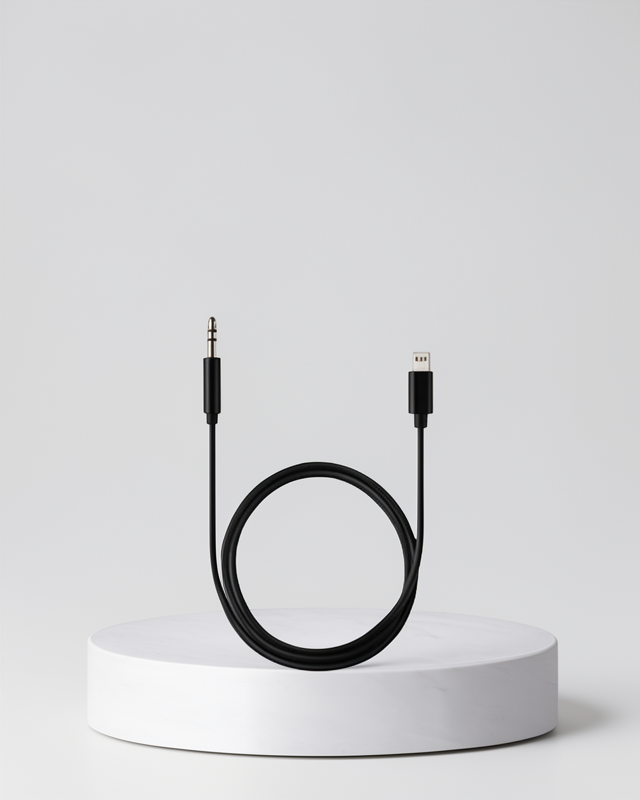 1 Metre Stereo Uyumlu Lightning ile 3.5mm Aux Ses Dönüştürücü Kablo