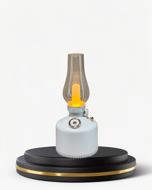 USB Şarjlı 280 ml Kapasiteli Retro Gaz Lambası Aroma Difüzörü