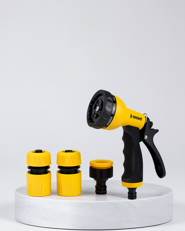 Ergonomik Basınçlı Sprey ile Çok Fonksiyonlu Bahçe Sulama Tabancası 8 Mod