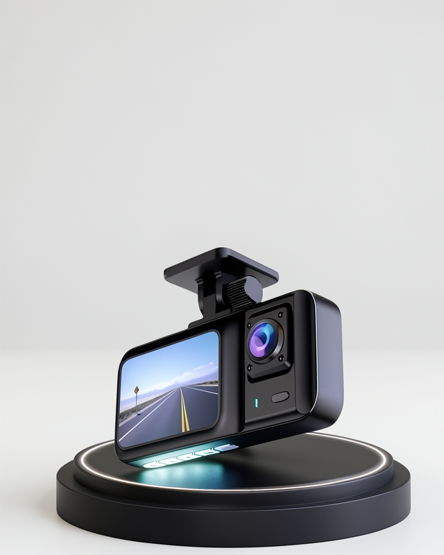 Full HD 360° Kapsama Araç Kamerası 3’lü Kayıt ve Gece Görüşü DashCam