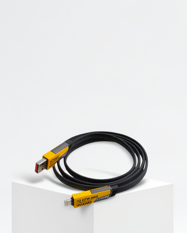 65W 4'ü 1 Arada Örgülü Hızlı Veri Aktarım USB-C ve USB-A Şarj Kablosu