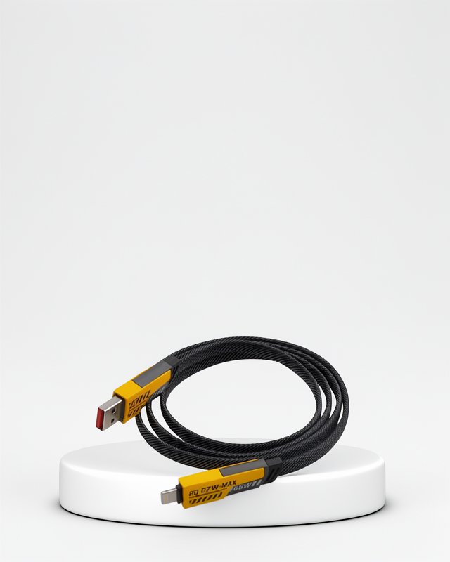 65W 4'ü 1 Arada Örgülü Çoklu Şarj Kablosu USB-C ve USB-A Dayanıklı