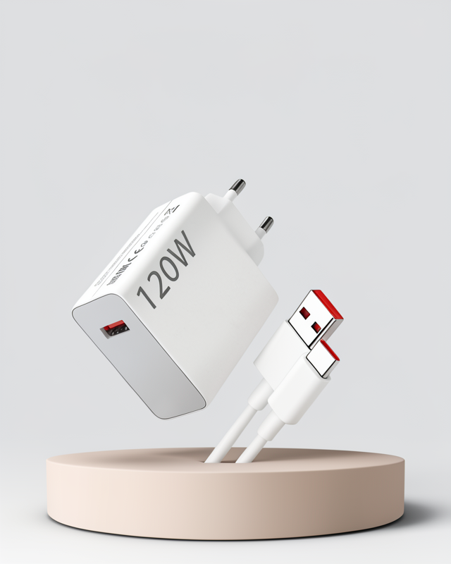 Süper Hızlı Şarj Güç Kaynağı Seti 120W USB-C Adaptör