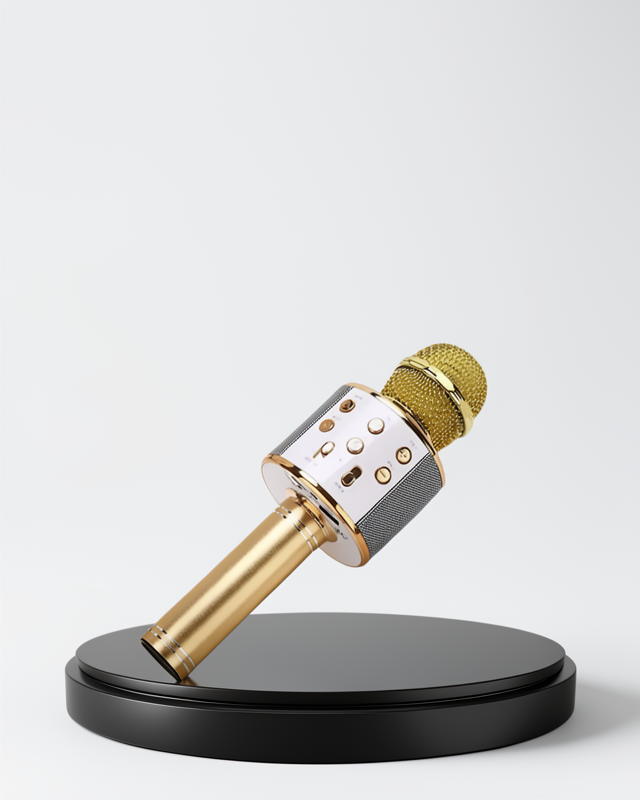 Parti ve Eğlence İçin USB AUX Destekli Kablosuz Karaoke Mikrofon