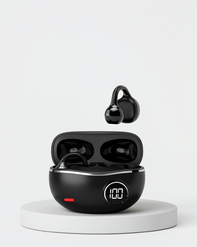 Bluetooth 5.4 Kablosuz Açık Kulak Kulaklık Type-C Hızlı Şarj 30 Saat