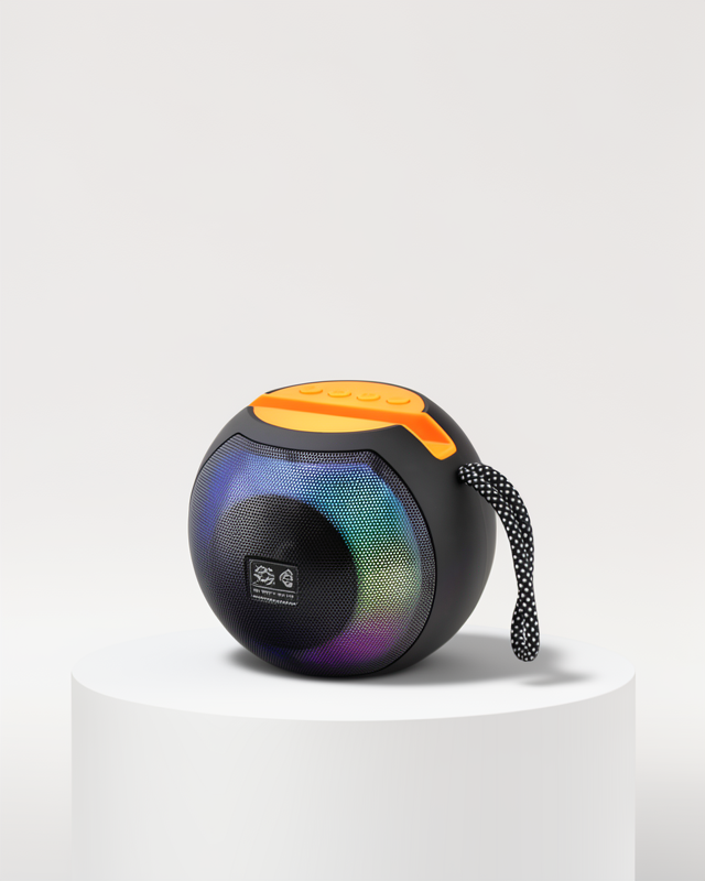 RGB Işıklı, Güçlü Bas ve 8 Saat Pil Ömrüne Sahip Taşınabilir Bluetooth Hoparlör