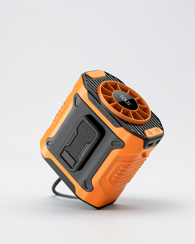 Turbo Mini Fan – Type-C Şarj ve 100 Kademeli Dijital Hız Kontrolü
