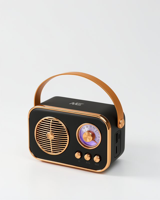Bluetooth Destekli Klasik Retro Radyo – FM Özellikli Şarjlı Hoparlör