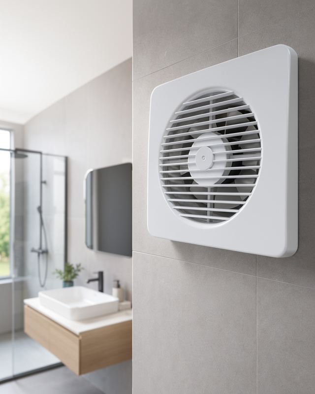 Dekoratif 20 W Havalandırma Fanı 150 mm Bağlantı Çapı 20,8 x 20,8 cm