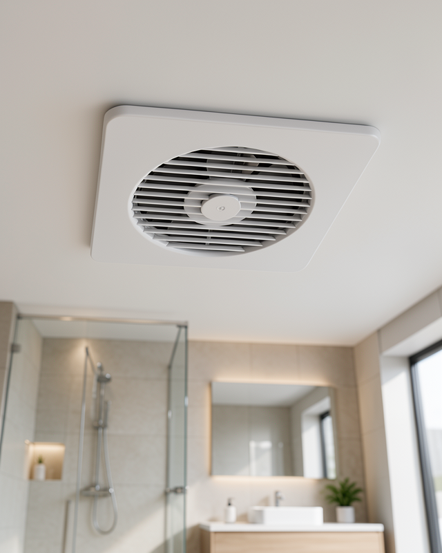150 mm 20 W Havalandırma Fanı 20,8 x 20,8 cm Dekoratif Banyo ve Mutfak Aspiratörü