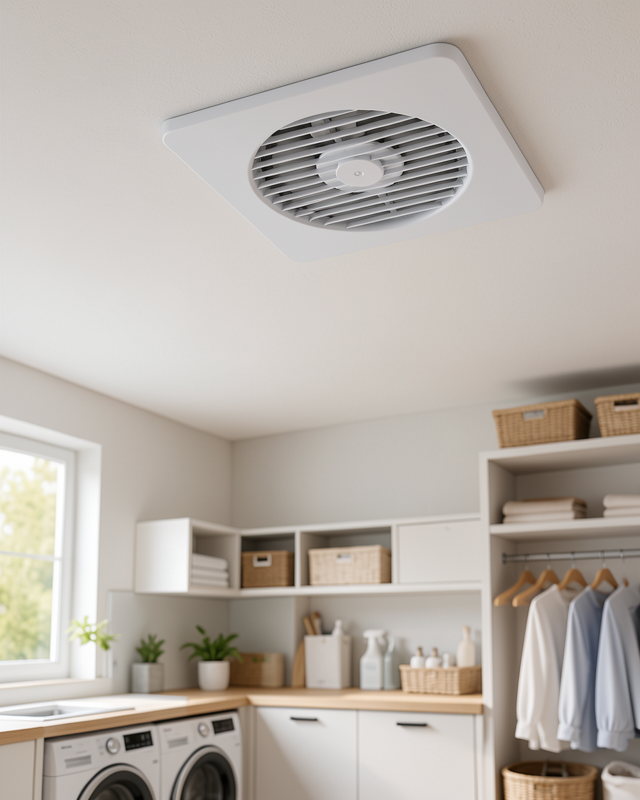 Havalandırma Aspiratörü 150 mm 20,8 x 20,8 cm 320 m³/h 20 W Duvar ve Tavan Montajı