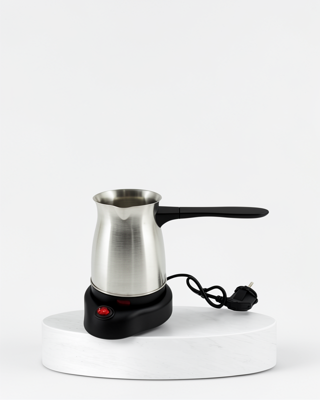 Gizli Rezistans ve Ergonomik Kulp ile 800W Paslanmaz Elektrikli Cezve