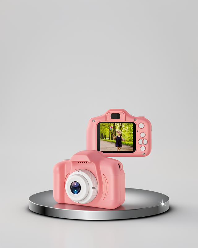 Darbeye Dayanıklı ve Şarjlı 8 Megapiksel Mini Çocuk Kamerası HD Ekranlı