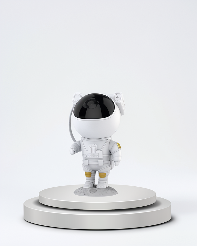 Bluetooth Bağlantılı ve Uzaktan Kontrollü Astronot Galaksi Projeksiyon Lambası
