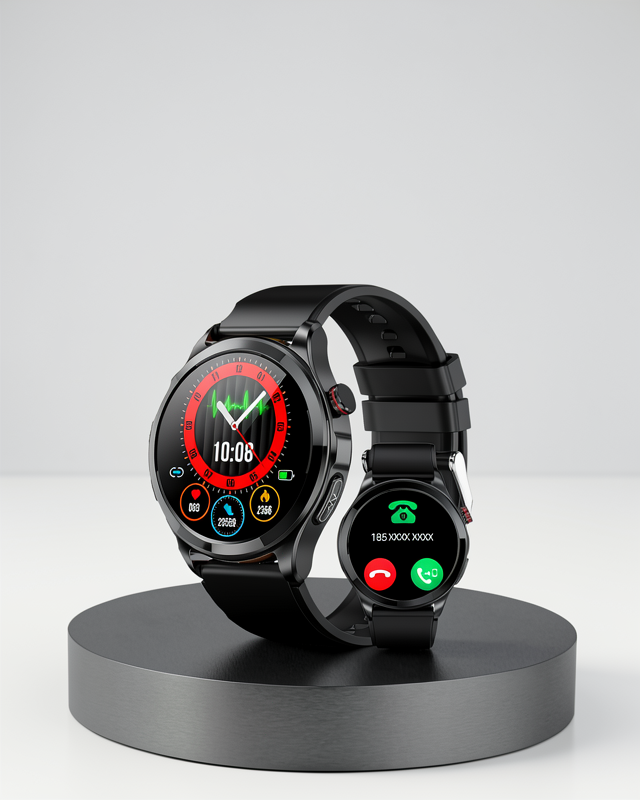 3 Kordonlu, Kalp Atış ve Uyku Takibi Olan AMOLED Ekranlı Akıllı Saat