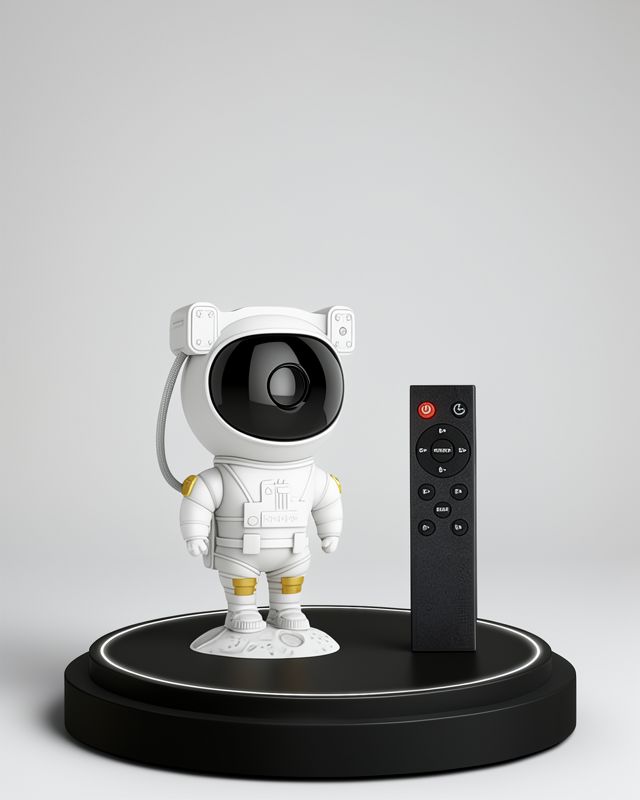 Uzaktan Kumandalı LED Gece Lambası 8 Efektli Astronot Galaxy Projektör