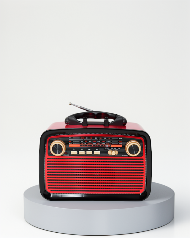 Nostaljik Radyo Deneyimi ile Taşınabilir Bluetooth Hoparlör – FM/AM Fonksiyonu