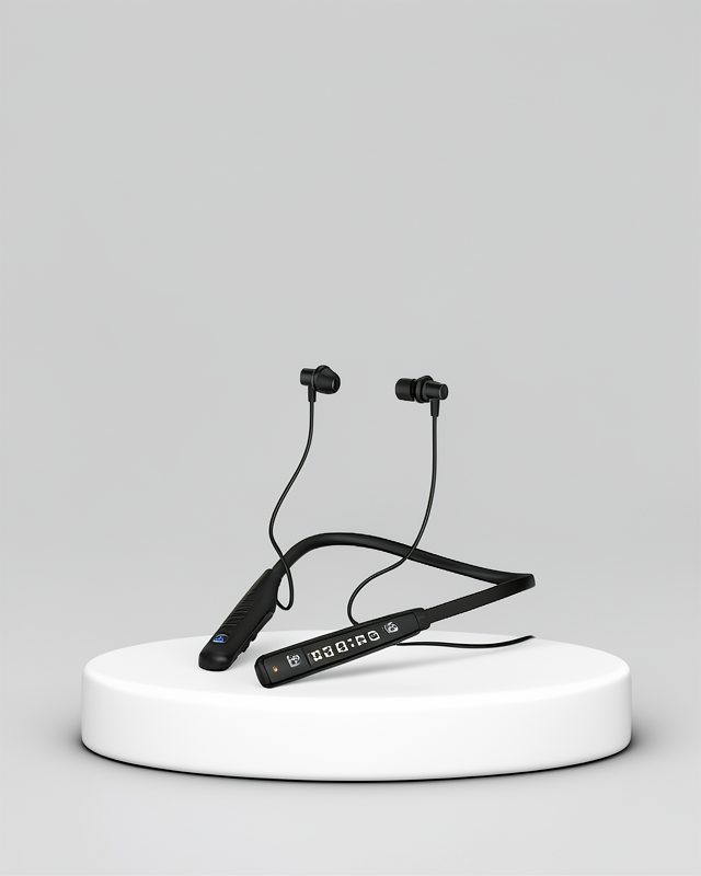 Aktif Gürültü Önleme ve LCD Ekranlı Boyun Askılı Y12 Bluetooth Kulaklık