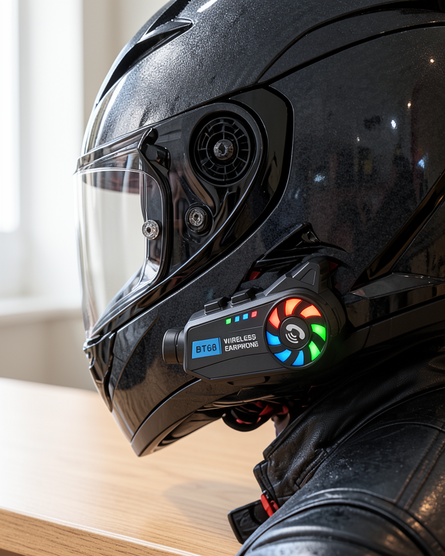 Bluetooth Müzik ve Çağrı Özellikli Geniş Açılı Lensli Kask Kamerası
