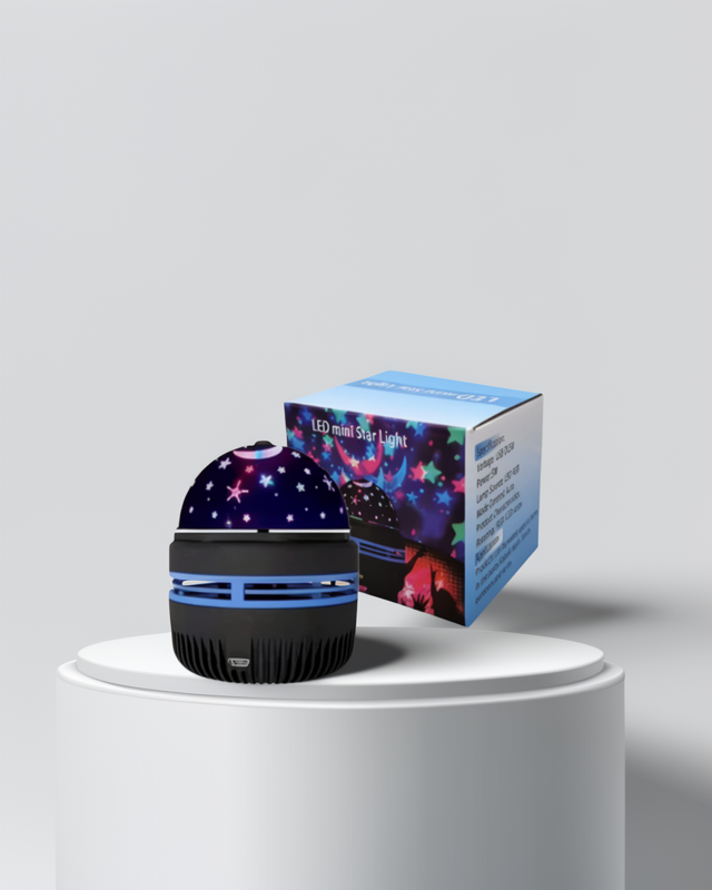 360° Dönebilen Gece Lambası Star Master Galaxy Projektör, Dekoratif Işık