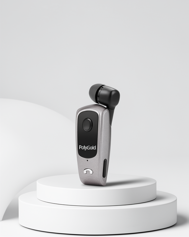 Klipsli Bluetooth Kulaklık 10 Saat Konuşma Süresiyle
