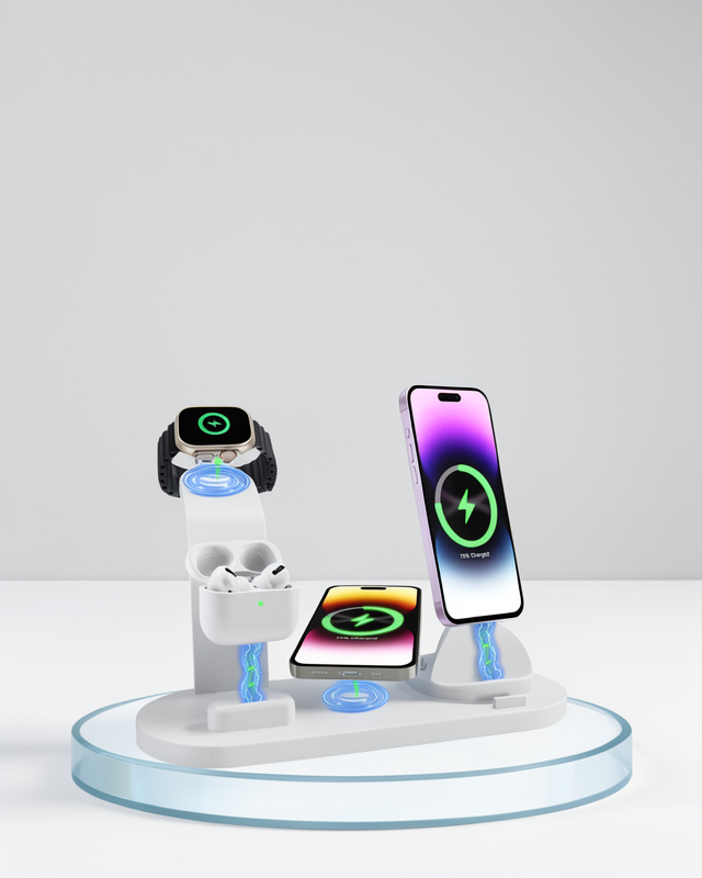 Çoklu Şarj Cihazı: iPhone, AirPods ve Akıllı Saatlerle Uyumlu